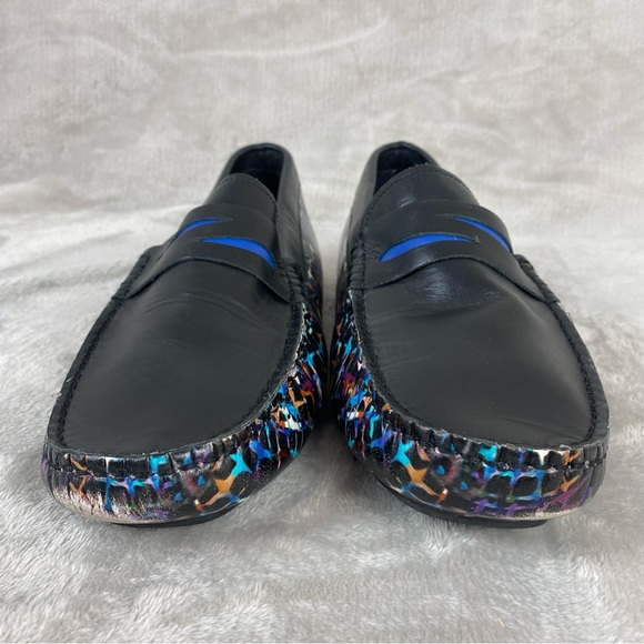 Robert Graham Sunbury Mens Driving Loafer Size 12 Black Leather Slip On Shoe NEW - Picture 5 of 12
